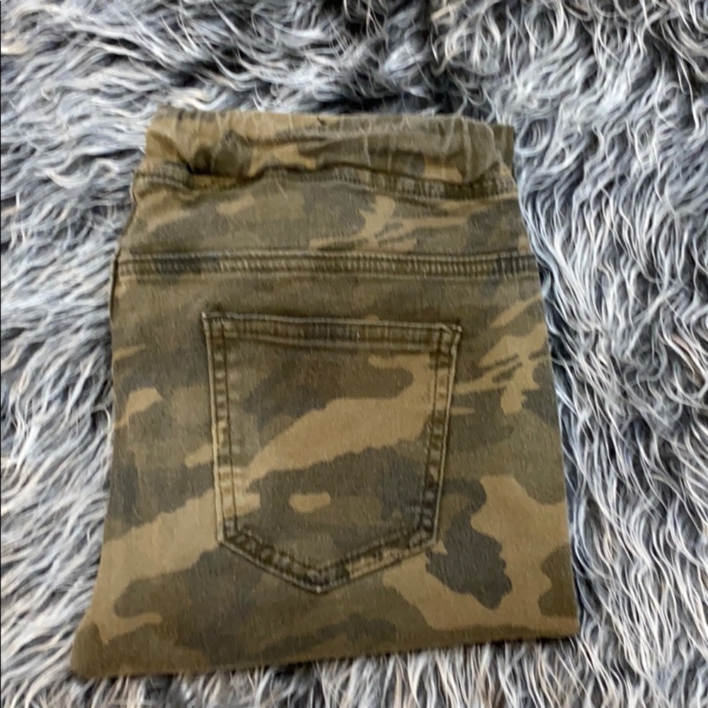 drawstring waist camo skinny